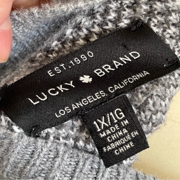 Lucky Brand Animal Print Sweater- Pullover- Size 1X - Picture 7 of 7